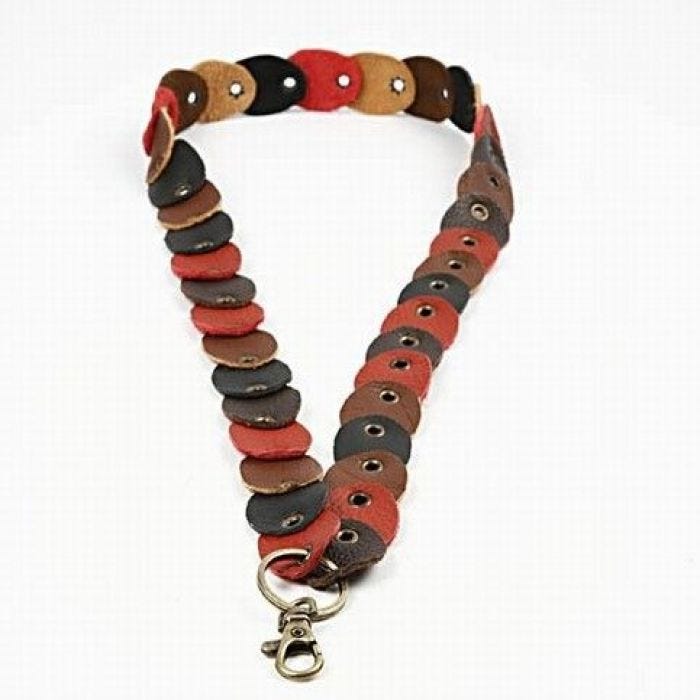 Leather keyring