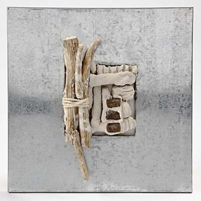 A simple Zinc Frame with Papier-Mâché Pulp