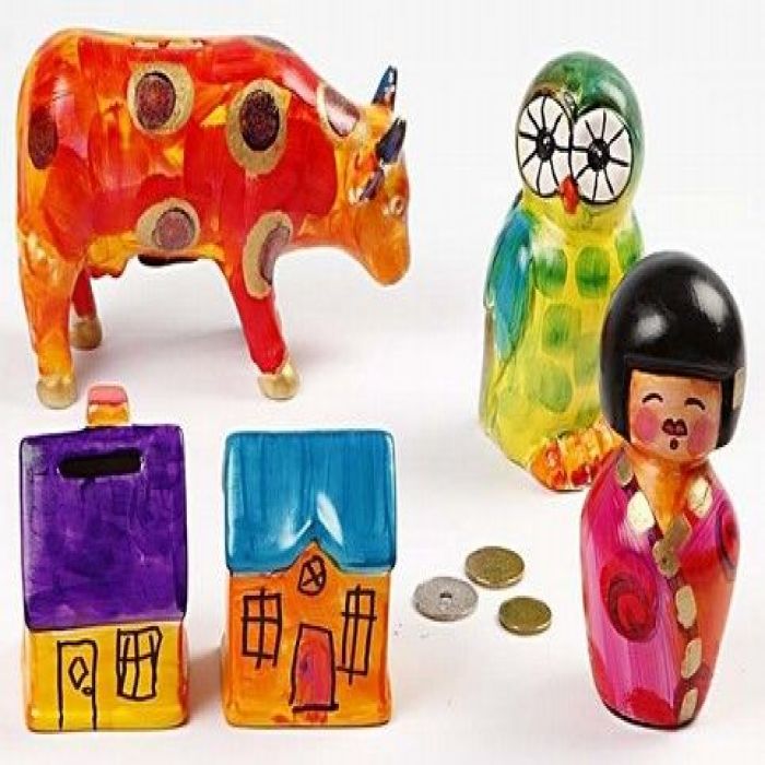 Money Boxes with A-Color Glass