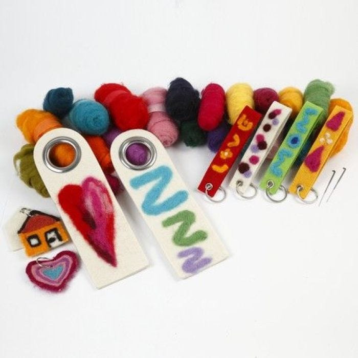 Needle Felted Woollen Key Chains