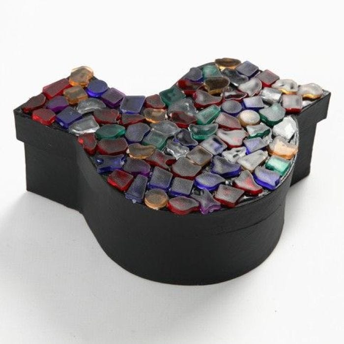 A Box with Plastic Mosaic