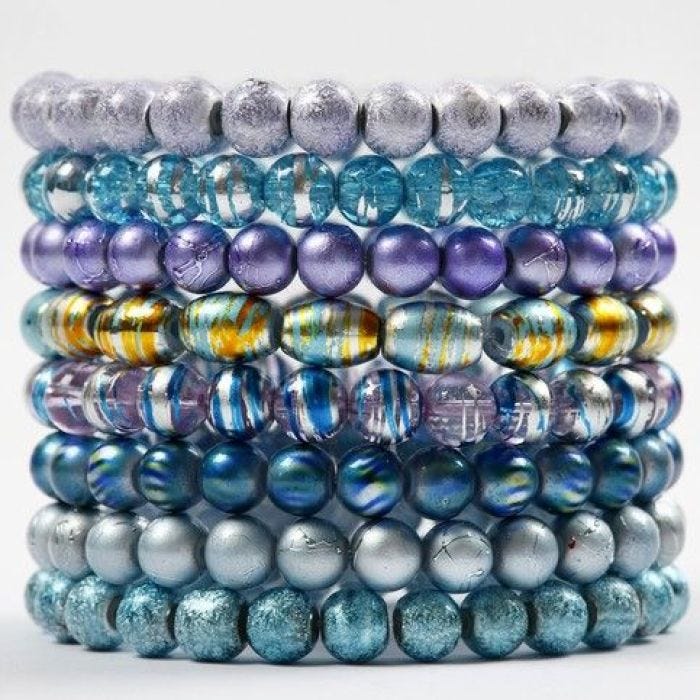 Fashion Mix Glass Bead Bracelets