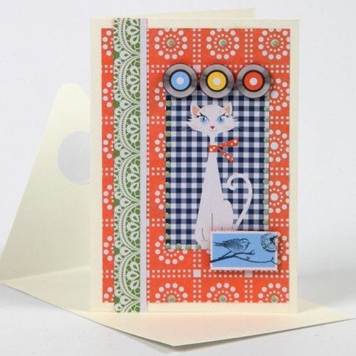 A Greeting Card with Vivi Gade Design Paper