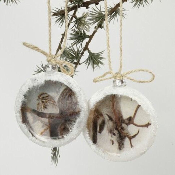 Flat Christmas Baubles