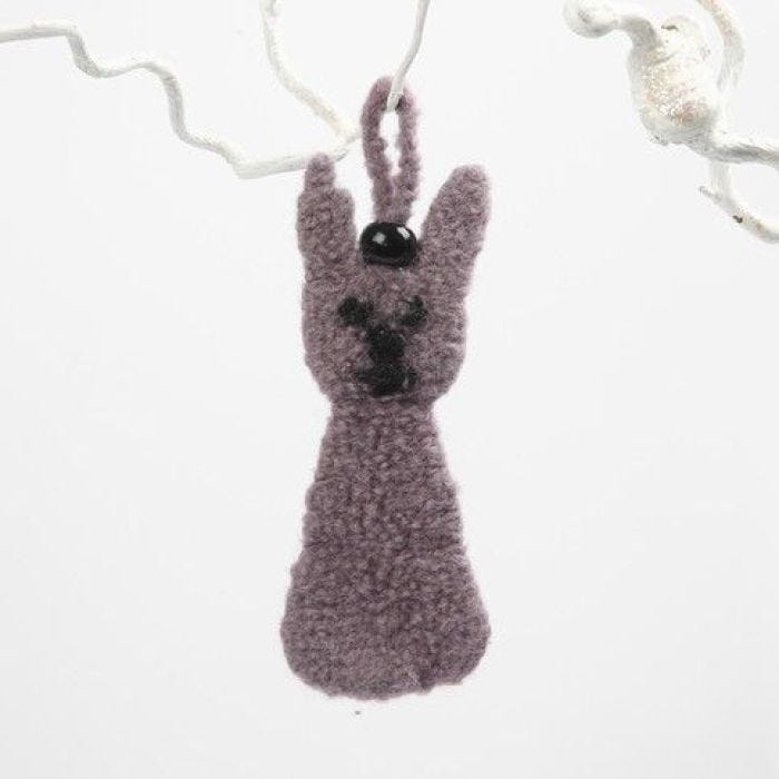 A Felted Rabbit made from Plain-Knitting