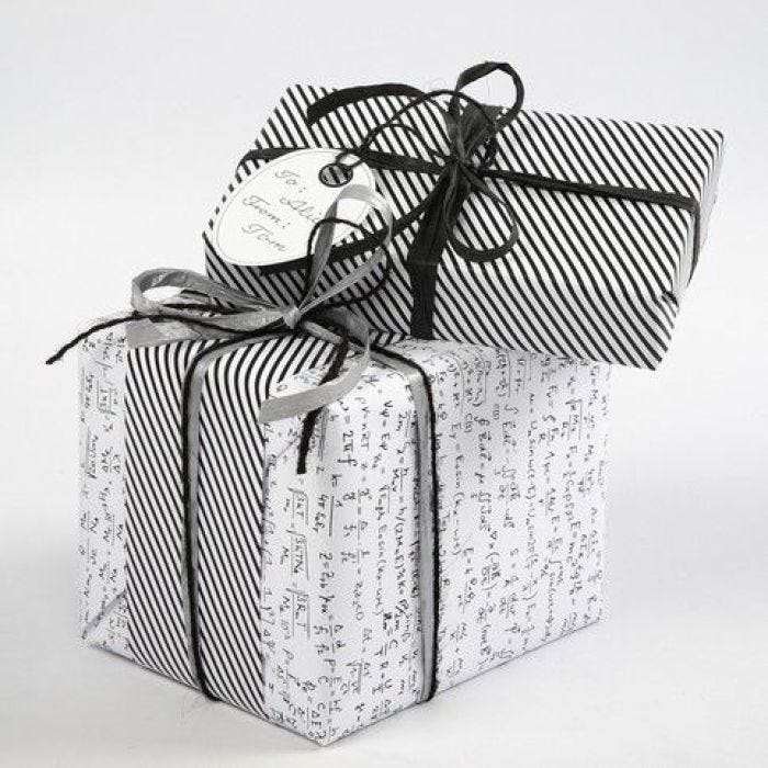 Gift Wrapping using Vivi Gade “Paris” Design Wrapping Paper