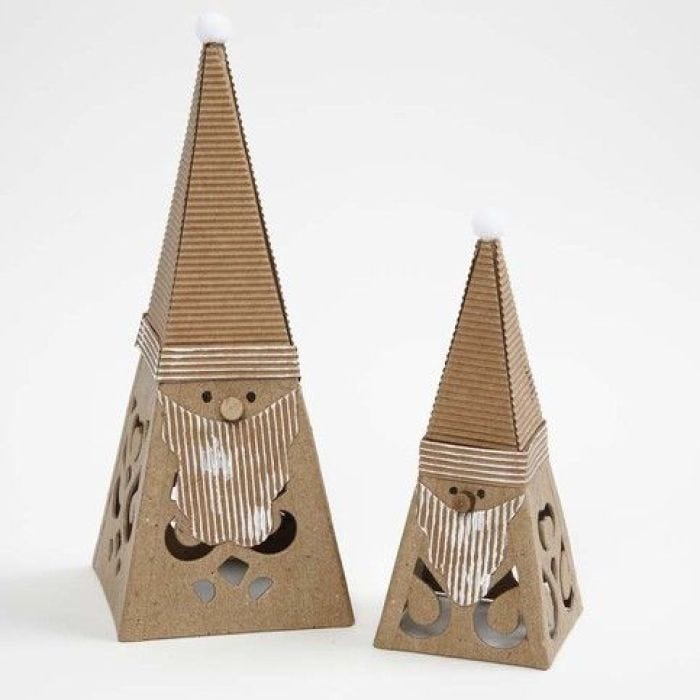 Father Christmases made from Ornamental Cones