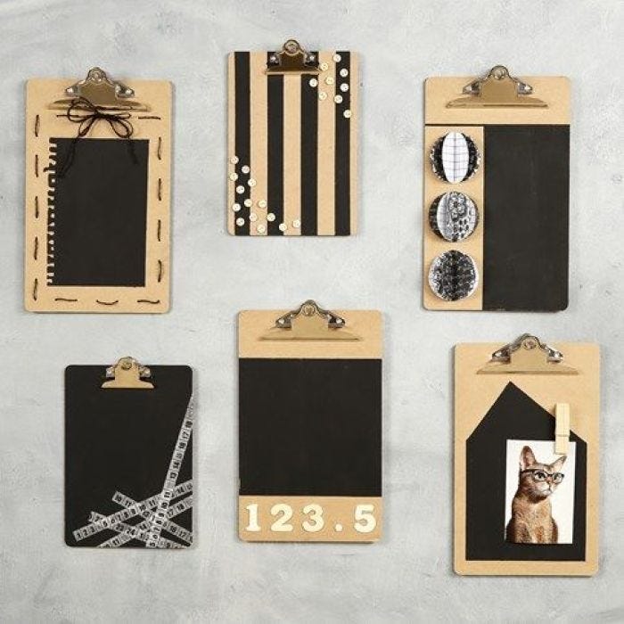 Clipboards con decoración 