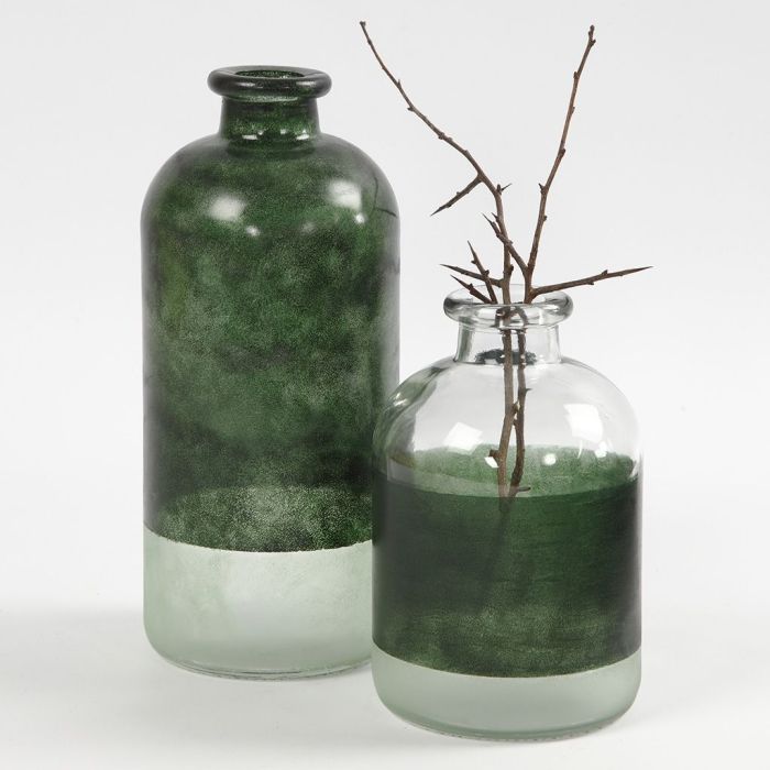  Botellas de cristal decoradas con Glass Color