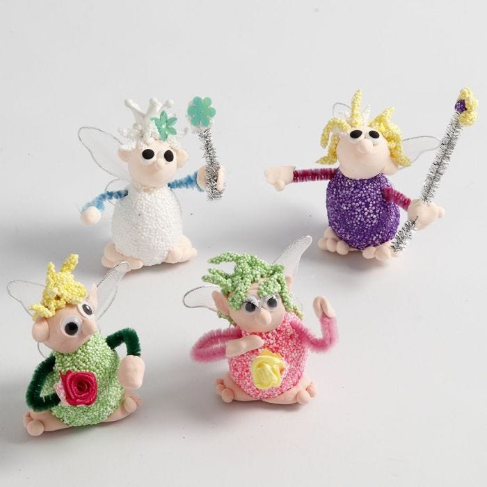 Figuras de poliestireno Foam Clay  y Silk Clay