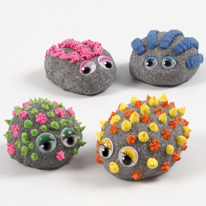  Animales de Stone Clay decorados con Silk Clay Creamy