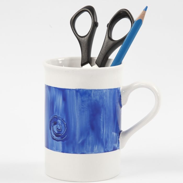 Técnica de relieve en porcelana