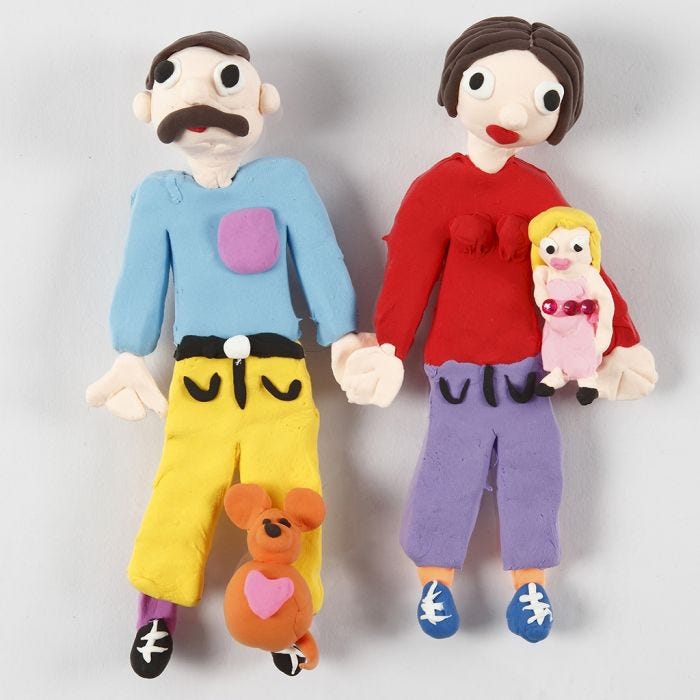 Figuras magnéticas de Silk Clay
