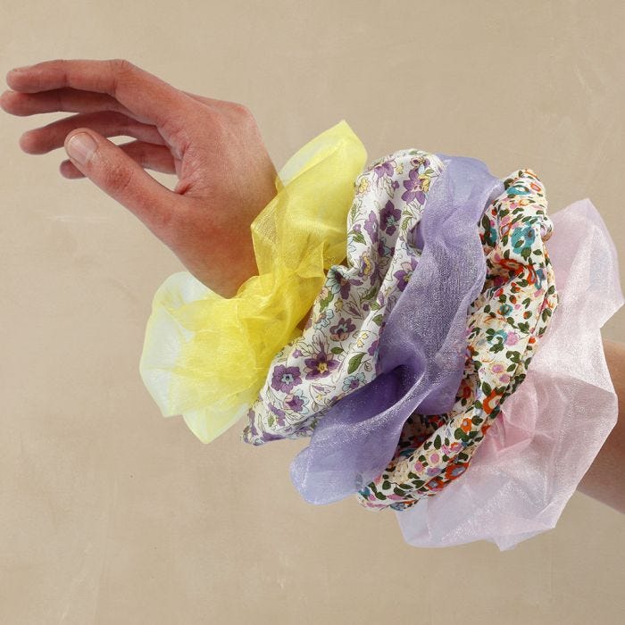 Un scrunchie casero. 