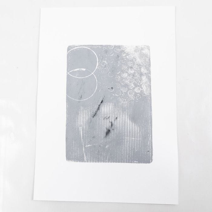 Cómo hacer impresiones en gel con textura