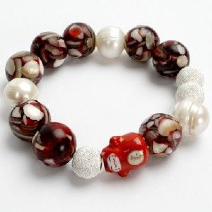 Bead Shell Bracelet