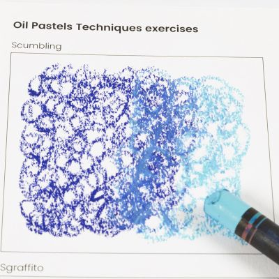 Cómo usar la técnica de mezclar con pasteles al óleo