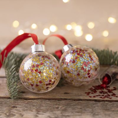 Bolas de Navidad con lentejuelas