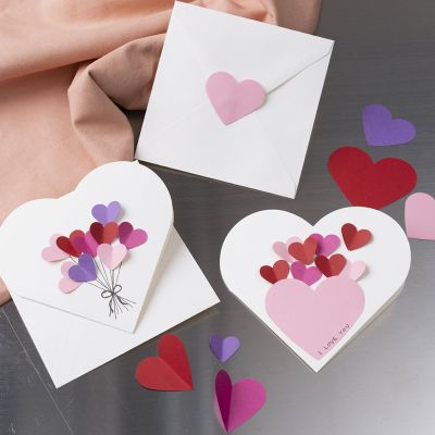 Tarjeta en forma de corazón