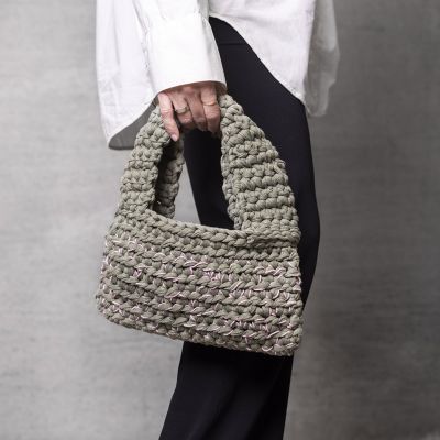 Bolso de ganchillo grueso