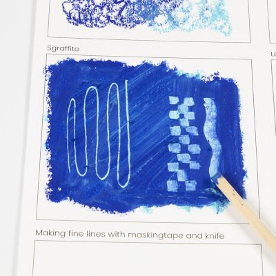 Cómo crear un efecto esgrafiado con pasteles al óleo