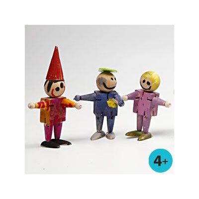 Elastic Wooden Figures
