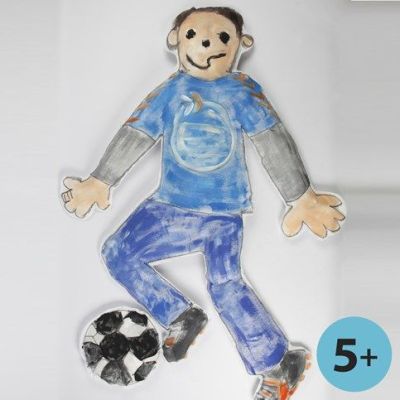 Una mu&ntilde;eca XL hecha con imitaci&oacute;n a tela