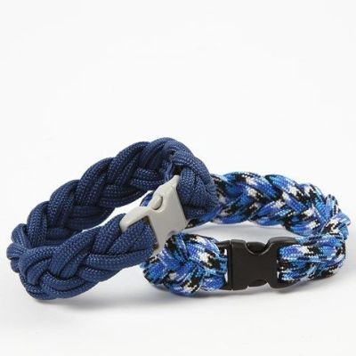 Pulseras con cuerda de macramé y cierres click