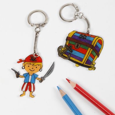 Un llavero de Pirata con Shrink Plastic