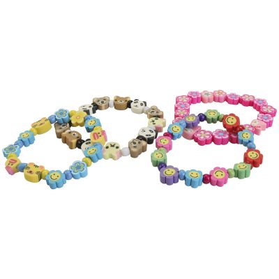 Bonita pulsera con cuentas de formas
