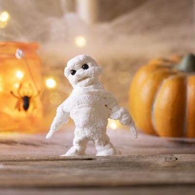 Momia de Silk Clay® y Foam Clay®