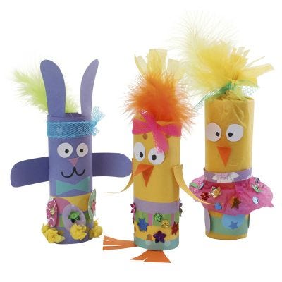 Figuras de Pascua de cartón