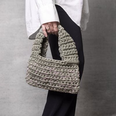 Bolso de ganchillo grueso