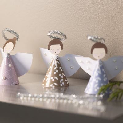 Ángeles de papel gráfico