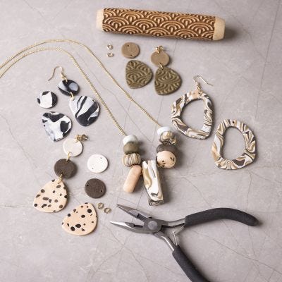 Kit de manualidades para principiantes: Aprende a fabricar joyas con arcilla de endurecimiento en el horno