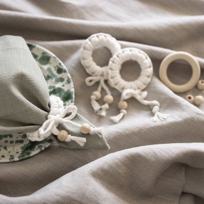 Servilleteros de macramé