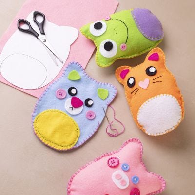 Kit de manualidades para principiantes: Aprende a coser en fieltro