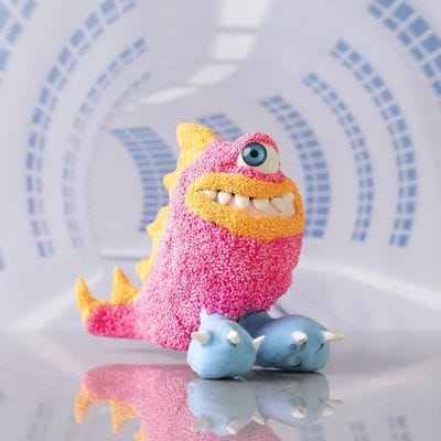 Monstruo Freddy de Silk Clay® y Foam Clay®