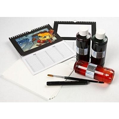 A Calendar with Watercolour