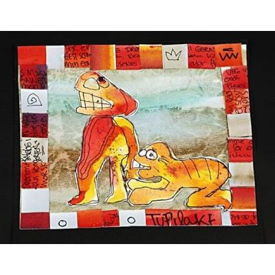 Watercolour and Water-Soluble Crayons