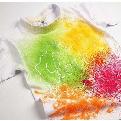 A T-Shirt with Spray Paint