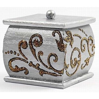 A Box decorated with Flexible Stencils
