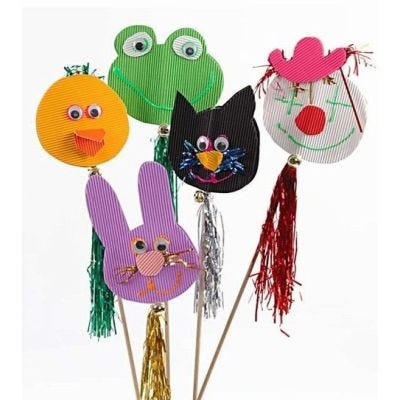 Festive Figures on a Stick