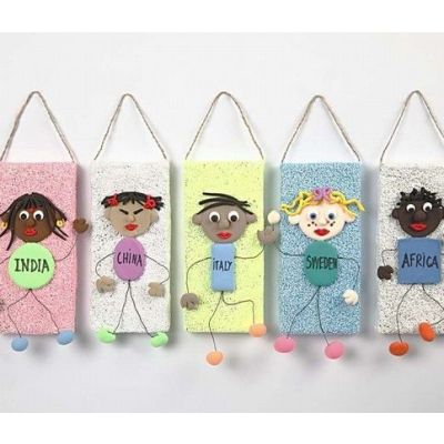 Elementos de papel maché con Foam Clay y Silk Clay