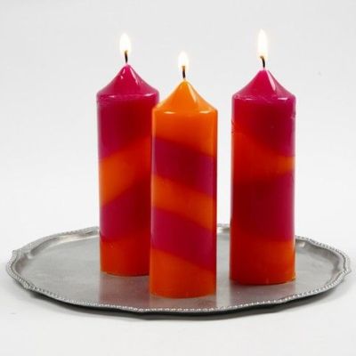 Velas a rayas