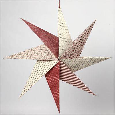 Estrella de Origami con papel hecho a mano