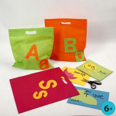 A Multi-Purpose Bag with Felt Letters