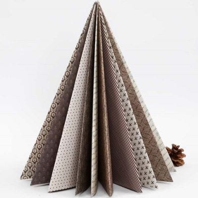 A folded Christmas Tree made from Vivi Gade Design Paper