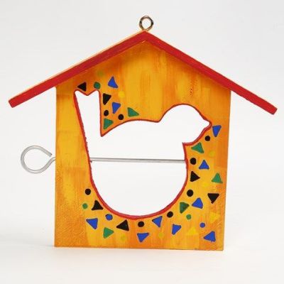 A painted Bird Feeding House