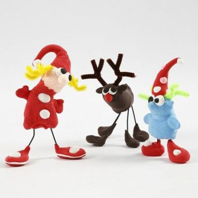 Christmas Figures made from Silk Clay